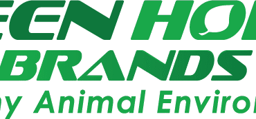 Green Horse Brands logo, healthy animal environments.