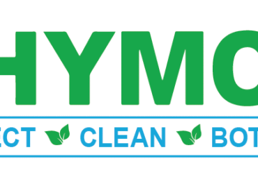 Thymox logo with disinfect, clean, botanical text.