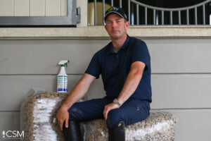 Cian O'Connor uses Airlite cardboard bedding and Thymox
