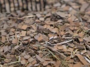 Airlite cardboard bedding up close