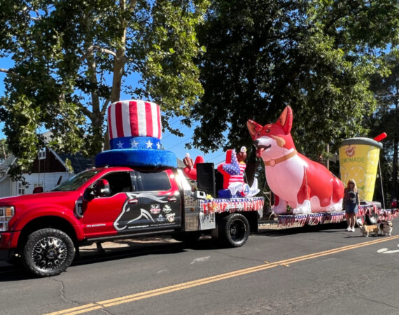 The Douglas Feed truck out and about in Granite Bay Community