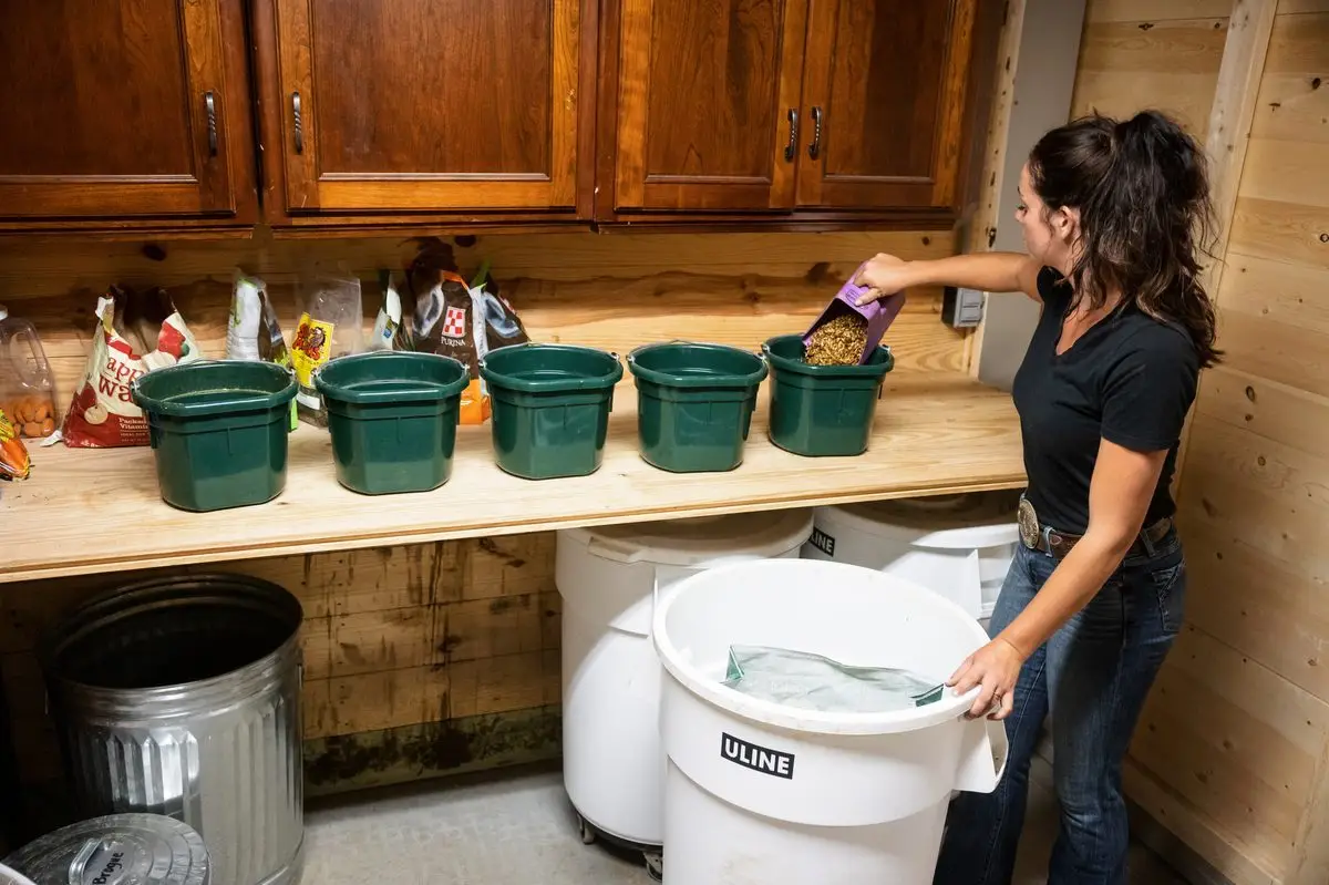 Horse feed room — Thymox is safe for use around feed and food contact surfaces with no rinse required.